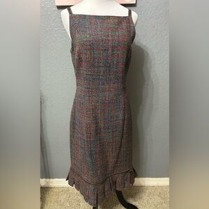Multicolor Plaid Dress